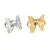 Anillo Simple de Acero de Titanio Estilo Coreano para Mujer Mariposa Oro de 18k Nicho de Alta Gama Estilo Cool Anillo para Dedo Joyería de Moda Popular en Internet
