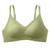 Ropa interior de tirante pequeño Shangpin para mujer, tirante, anillos sin costuras, sujetador sin aros, recolección de senos, deportivo, para dormir, sujetador de látex