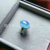 Anel de Calcedônia Natural para Mulheres, Novo Estilo Chinês, Comparável à Ágata Verde Jade, Cravejado com Design Simples e Elegante, Joias Atacado