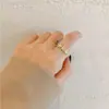 Qiyu ins simple personalizado flor Perla circón luz de lujo todo-partido pulsera de moda para mujer Anillo abierto dorado