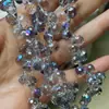 10 Piezas de 6 8mm Agujero Horizontal Cristal de Fresa Cuentas Sueltas Colgante de Borla Gota de Agua Material para Pendientes Collar Pulsera Hechos a Mano