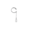 Pinza de Oreja sin Agujero para Hombres y Mujeres con Colgante de Oreja de Viento Frío Sencillo Moda Cadena de Gota de Agua Personalizada Pinza de Oreja