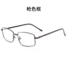 Armazones Metálicos para Gafas para Hombres y Mujeres, Armazones de Gafas Versátiles de Montura Completa con Patillas de Resorte, Se Pueden Adaptar con Lentes Graduados y Lentes Bloqueadores de Luz Azul