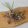 Simulación de gypsophila 3 ramas tacto suave pegamento gypsophila decoración de boda flor para sostener flor de plástico flor falsa simulación ramo