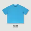 Camiseta Lavada de Peso Pesado de Marca de Moda Transfronteriza Verano 2026 para Hombre, Talla Grande, Cuello Redondo, Camiseta de Algodón Puro, Hombro Caído, Corte Holgado, Manga Corta Estilo Americano