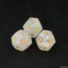 Dados Zodiacales Creativos de 12 Caras Acrílico Coloridos Accesorios de Juego de Escritorio Suave al Tacto Juego de 3 Venta al por Mayor
