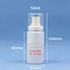 Botella de Spray Fijador de Maquillaje Hidratante al por Mayor de 50/60/80ml, Botella Press Desodorante Blanca de Alta Gama, Botella Dispensadora de Alcohol