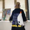 Bolso de Pecho de Moda para Mujer Ins Moda Japonesa Lona Bolso Cruzado al Hombro Modelo 2025 Estudiante Casual Deportivo Bolso de Cintura Simple