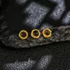 Anel Espaçador de Meteorito Banhado a Ouro Prata S925 Estilo Antigo Acessório Pequeno DIY Anel Espaçador Estilo Chinês Novo