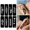 Plantilla de Tatuaje Pequeño Semi-Permanente Recortada Plantilla de Tatuaje de Henna Plantilla de Tatuaje Pintada a Mano Transfronteriza Pegatina de Tatuaje de Henna Indio