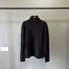 Suéter Pulóver Rl Laff de Lana con Media Cremallera 90% Lana 10% Cachemira Estilo Old Money Unisex Tejido de Punto Trenzado