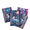 Cuaderno Dream Unicorn con Estampado Dorado A5 Cuaderno Rayado Papel Blanco Cremoso Protector de Ojos Planificador Estudiantil Bloc de Notas de Alto Valor