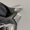 Zapatos Planos de Piel de Vaca de Primera Capa con Boca Baja para Mujer, Nuevo Estilo Primavera Temprana, Piel Genuina por Dentro y por Fuera, Zapatos de Puntera Cuadrada de Caña Baja Dorados y Plateados para Mujer