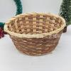 Cesta de Flores Tejida a Mano Cesta de Bambú para Acabado de Artículos de Escritorio Cesta de Almacenamiento Cesta Pequeña de Bambú Tejido Cesta de Bambú para el Hogar