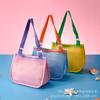 Bolsa de almacenamiento para niños al por mayor de fábrica portátil de malla playa viaje mar excavar conchas jugar arena juguete bolsa de almacenamiento