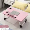 Mesa Plegable para Cama Escritorio de Cama para Estudiantes Mesa de Estudio para Niños Mesa Pequeña de Cama Mesa para Laptop Limpio