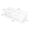 Prato de petiscos para Bar KTV com quatro ou seis compartimentos, prato quadrado para yak, prato grande de frutas luminoso com LED, combinação eletro-óptica, prato de frutas transparente