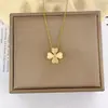 Collar de Flor de Cuatro Hojas con Piedra Ojo de Gato de Alta Gama, Cadena para Clavícula Nueva y de Moda de Lujo Ligero, Decoración de Cadena para el Cuello Moderna y Sencilla