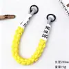 Pulseira Colorida de Dopamina Corda Chaveiro de Câmera Cordão Anti-Perda para Celular Bolsa para Garrafa de Água Tira Curta de Celular Trançada