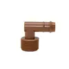Atacado 17mm Tubo de Irrigação por Gotejamento de Jardim Rosca Externa Direta Conexões Triplas Passantes Irrigação por Gotejamento Agrícola Fita Tubo Pe Conector Barbela