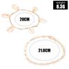Pulsera Redonda Hueca con Colgante de Concha de Moda Bohemia Transfronteriza, Juego de 2 piezas