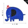 Parche Bordado de Elefante de Dibujos Animados con Logo de Computadora Yuanda Parche Bordado Parche de Bordado Accesorios para Ropa Zapatos y Sombreros DIY Accesorios Parche de Tela