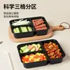 Caja de Embalaje de Plástico, Caja de Embalaje de Tres Compartimentos, Lonchera de Dos Compartimentos, Caja de Embalaje para Pescado de Sushi, Caja de Embalaje para Sushi Sashimi