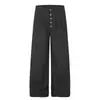 Pantalones de Pinzas Línea A Abotonados Estilo Business Ligero para Viajar, Nuevos Pantalones Largos Casuales Rectos Sueltos Estilo Old Money de Verano
