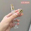 En stock venta al por mayor botella de perfume cilíndrica de vidrio de 10 ml botella para decantar portátil de viaje botella rociadora cosmética