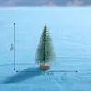 Árvore de Natal de pinha, acessórios para paisagem em miniatura, vários tamanhos de árvores de neve, enfeites de PVC, decorações criativas e fofas para casa