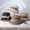 Nuevo Sombrero de Pescador con Protección Solar para Primavera y Verano para Mujer, Combinación de Colores Japonesa, Elegante, Protección UV, Para Viajes y Exteriores, Sombrero de Pescador Versátil