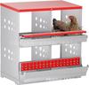Gallinero, huevera, huevera, jaula para gallinas, jaula para gallinas, galvanizada, duradera, fácil de limpiar, exclusiva transfronteriza