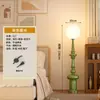 Lámpara de pie romana de columna vintage italiana, lámpara de mesa de lujo ligero para mesita de noche de dormitorio junto al sofá de la sala de estar, con un toque medieval
