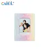 Série Arco-Íris Glitter 3 polegadas Álbum Porta-Retrato Personalizado Tendência da Moda Transfronteiriça Conjunto de Álbum Porta-Retrato em Couro PU