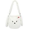 Bolsas Outono e Inverno para Mulheres 2026 Outono e Inverno Nova Bolsa de Lã de Cordeiro Branca Estilo Coreano Bolsa de Mão para o Dia a Dia Bolsa Transversal Peluda