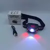 Linterna frontal de inducción, ultrabrillante, recargable, impermeable, espera ultralarga, linterna frontal LED de luz fuerte para pesca nocturna, linterna frontal con cabeza LED