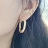 Pendientes de moda sencillos de Corea del Sur, estilo europeo y americano, con microincrustaciones de circonitas, hebilla de oreja de alta calidad, diseño de nicho, pendientes de moda para mujer