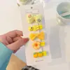 Genio de la Lluvia Dibujo Animado Lindo Tela de Bolsa Completa No Golpea el Cabello del Bebé Pinza para el Cabello Flor Rota Lazo de Flor Pinza para el Cabello de Bebé Traje Pinza para el Cabello Roto