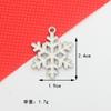 DIY jóias gota de óleo liga Natal floco de neve casa sino velho brinco chaveiro acessórios pingente
