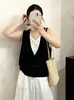 Ropa exterior de punto para mujer talla grande, cárdigan chaleco 2026 estilo verano para mujeres talla grande, chaleco suelto casual versátil