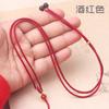Cordão pingente de jade simples fino corda pendente de jade corda de corrente homens e mulheres ajustar corda de pescoço tecido à mão atacado