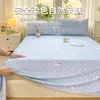 Sábana de algodón grueso engrosada pieza única, juego de funda de edredón para dormitorio de estudiante de dos piezas, colchoneta refrescante tradicional de lino para persona individual/doble juego de tres piezas