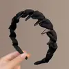 Diadema de verano con diseño texturizado para mujer, accesorio para el cabello de corona alta para uso diario, diadema de lujo de alta gama con dientes para mujer