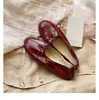 Couro Bovino Encerado Cor Uva ~ Sapatilha de Bico Fino com Laço Super Macia, Ponto Médio, Estilo Rolinho de Ovo para Mulheres, Sapatos Femininos Confortáveis