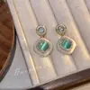 Brincos Estilo Palácio Retrô Estilo Coreano Design Simples Elegante Elegante Versátil Feminino 2025 Novos Brincos