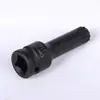 Hexágono soquete 1/2 pistola de ar comprimido de uma peça cabeça de lote pneumática hexagonal chave de fenda manga ameixa manga hexagonal pistola de ar terno lote