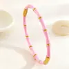 Pulseira transfronteiriça de aço inoxidável estilo bambu para mulheres, resistente a óleo e não desbota, aço titânio, moda europeia e americana, pulseira versátil e simples