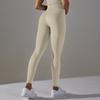 Pantalones de yoga ajustados jacquard de puntos de golf de punto sin costuras europeos y americanos de cintura alta para levantar las caderas, traje de ropa deportiva para correr para mujer
