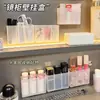Caja de Almacenamiento para Labiales, Gabinete de Pared con Espejo y Compartimentos, Pinzas para Cejas de Pared para Baño, Lápiz para Cejas, Brocha, Colgante de Pared Transparente para Joyería