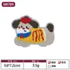 Roupas para Filhotes de Dachshund Mais Vendidas da Amazon Patch Bordado Aplique Animal de Desenho Animado Cachorro Toalha Bordada Cachorro Filhote Hambúrguer